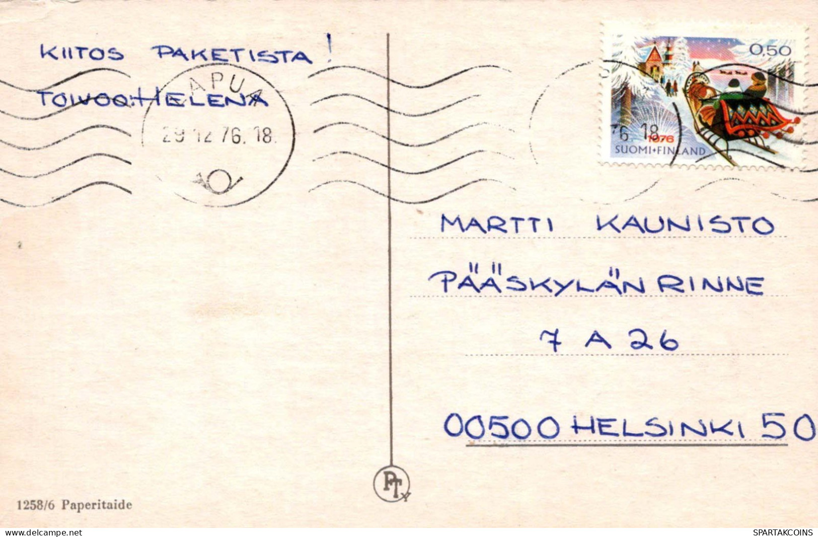 Feliz Año Navidad Vintage Tarjeta Postal CPSMPF #PKD681.ES - Neujahr