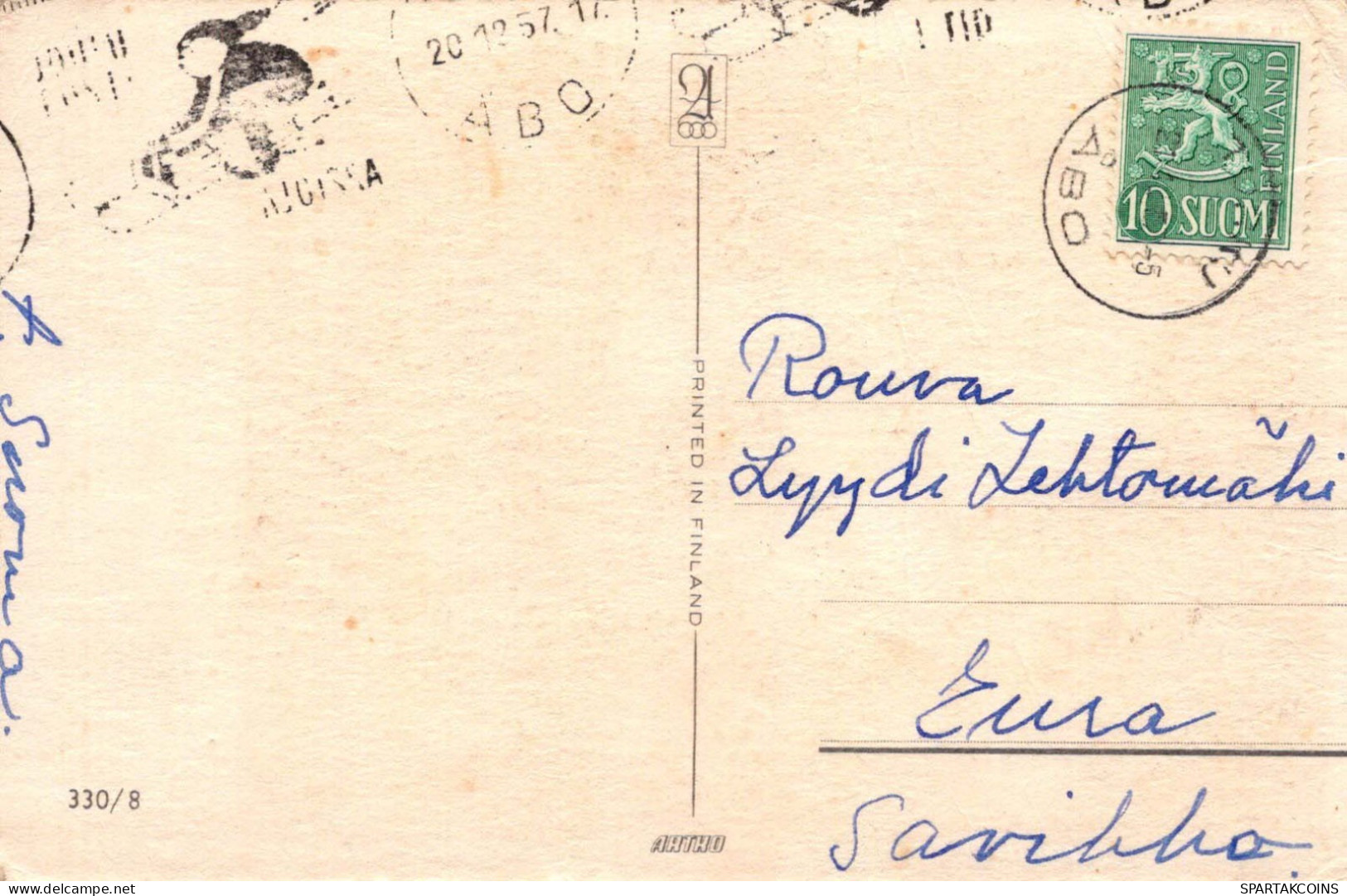 Feliz Año Navidad VELA Vintage Tarjeta Postal CPSMPF #PKD065.ES - Neujahr