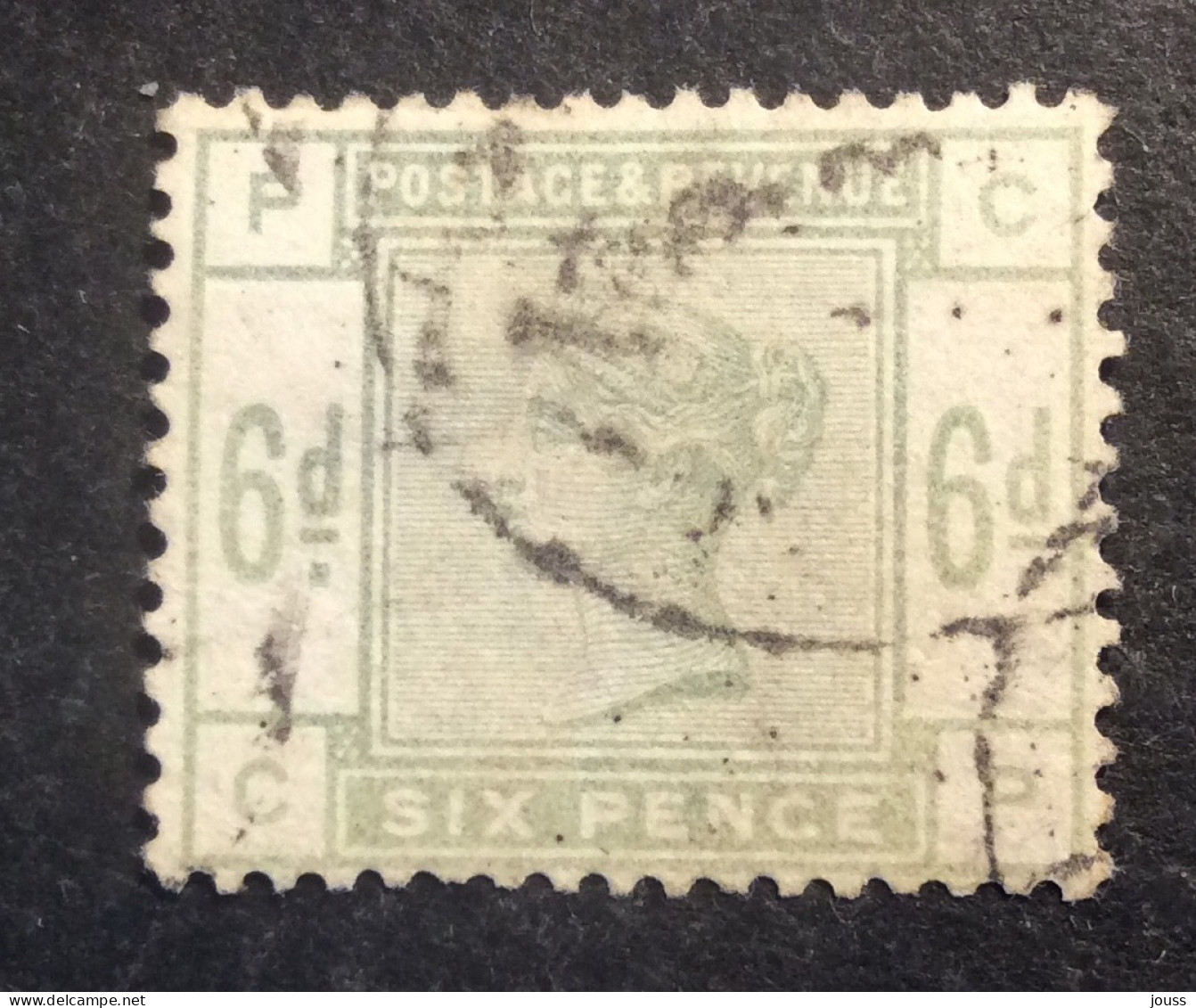 GB81 Victoria 6 P Vert YT 83 Couronne Oblitéré - Used Stamps