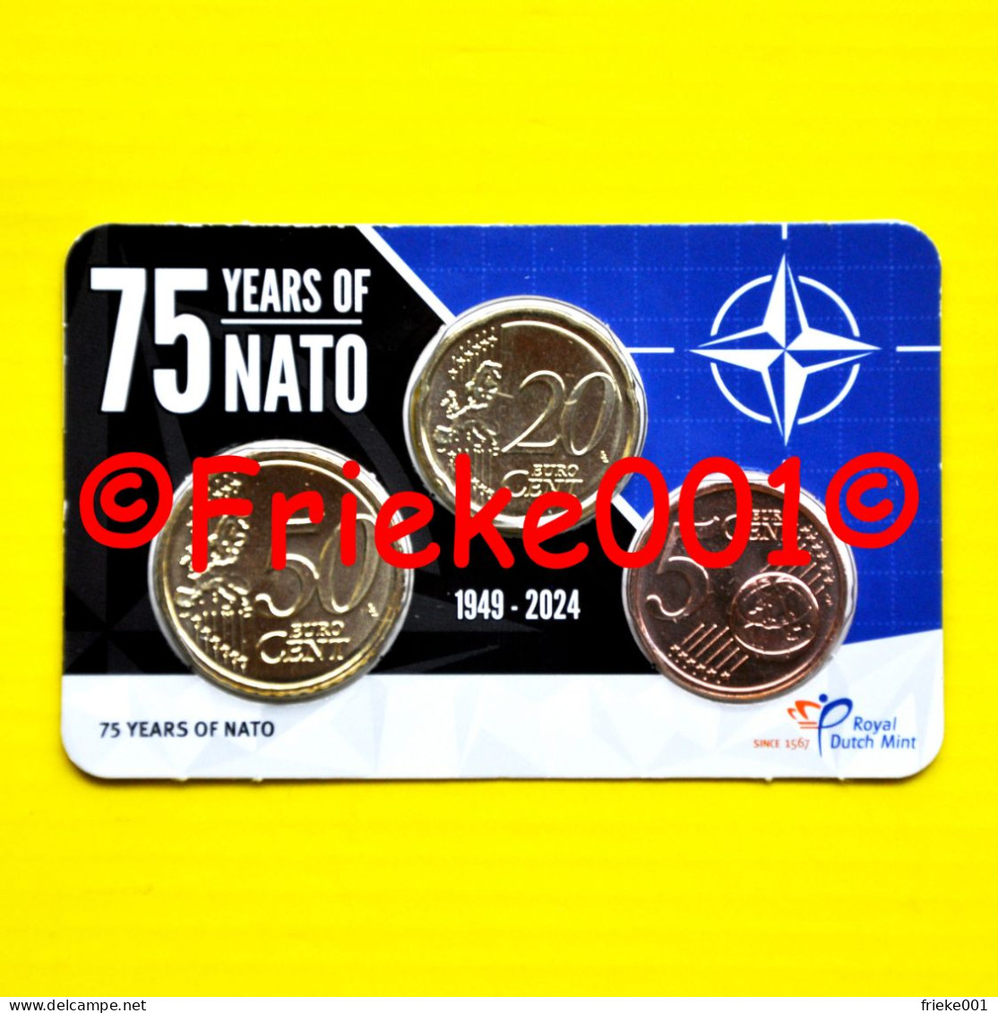 Nederland - Pays-Bas - 5 Cent,20 Cent En 50 Cent 2024 In Blister.(75 Jaar Nato) - Paises Bajos