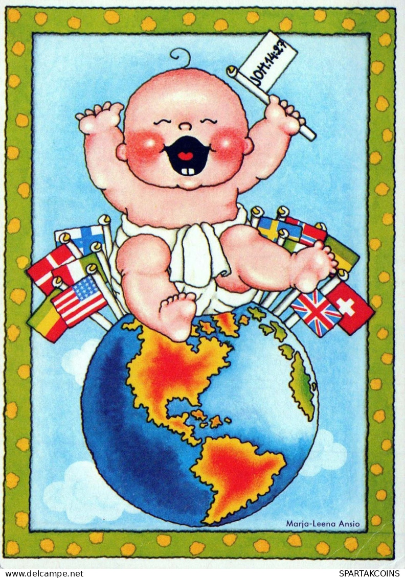 NIÑOS HUMOR Vintage Tarjeta Postal CPSM #PBV359.ES - Cartes Humoristiques