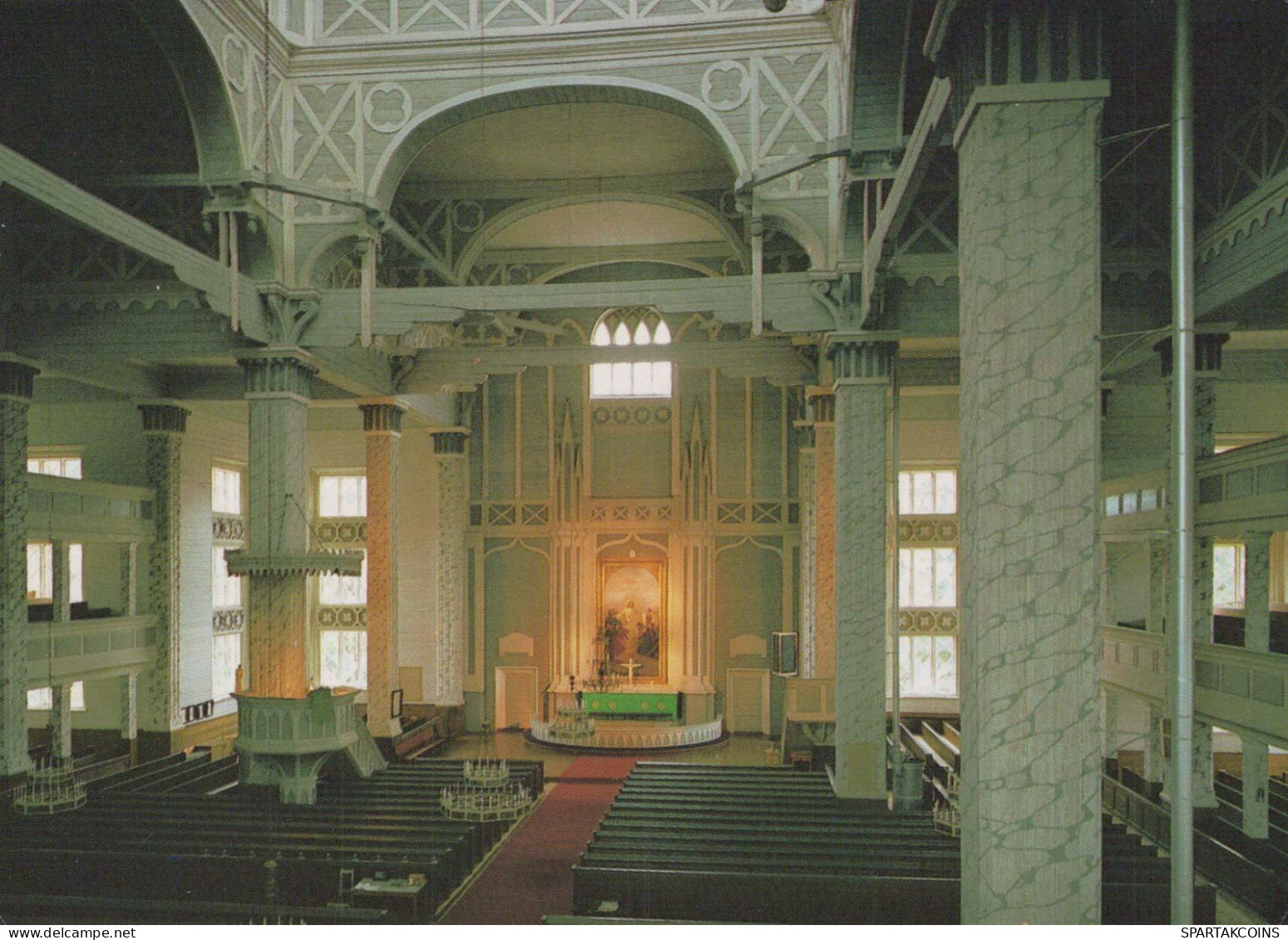 IGLESIA Cristianismo Religión Vintage Tarjeta Postal CPSM #PBQ330.ES - Eglises Et Couvents