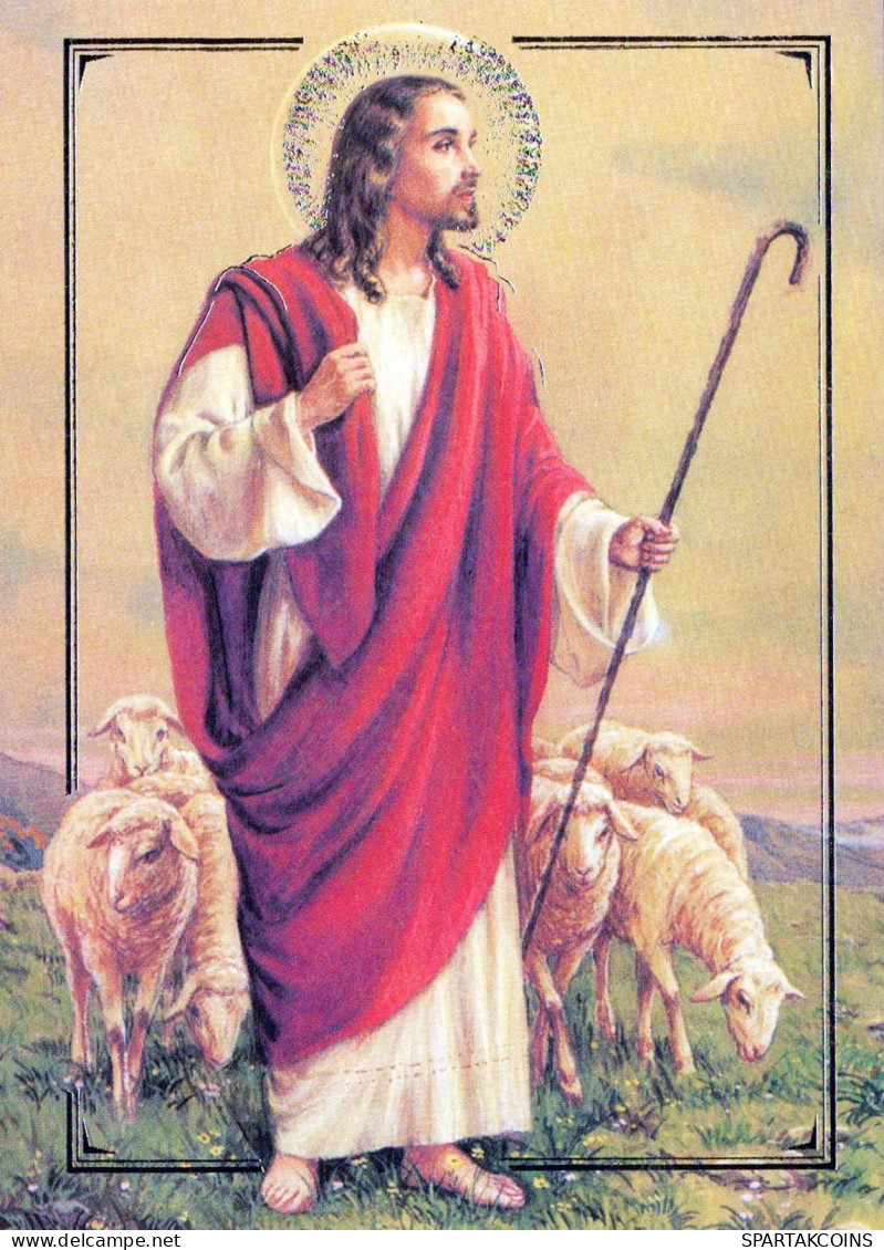 JESUCRISTO Cristianismo Religión Vintage Tarjeta Postal CPSM #PBP757.ES - Jésus