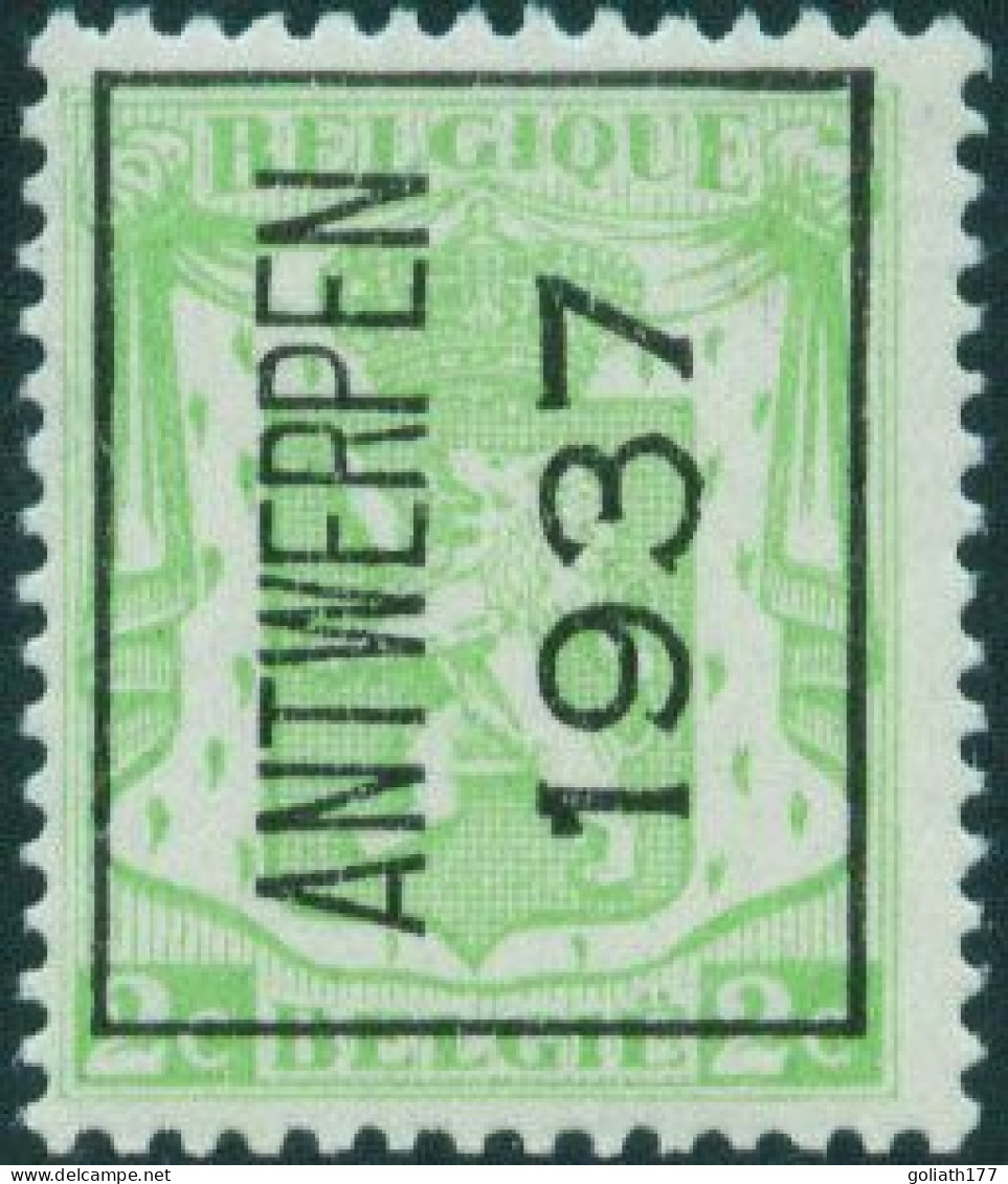 1937 - PRE320A ** - Antwerpen - Typos 1936-51 (Kleines Siegel)