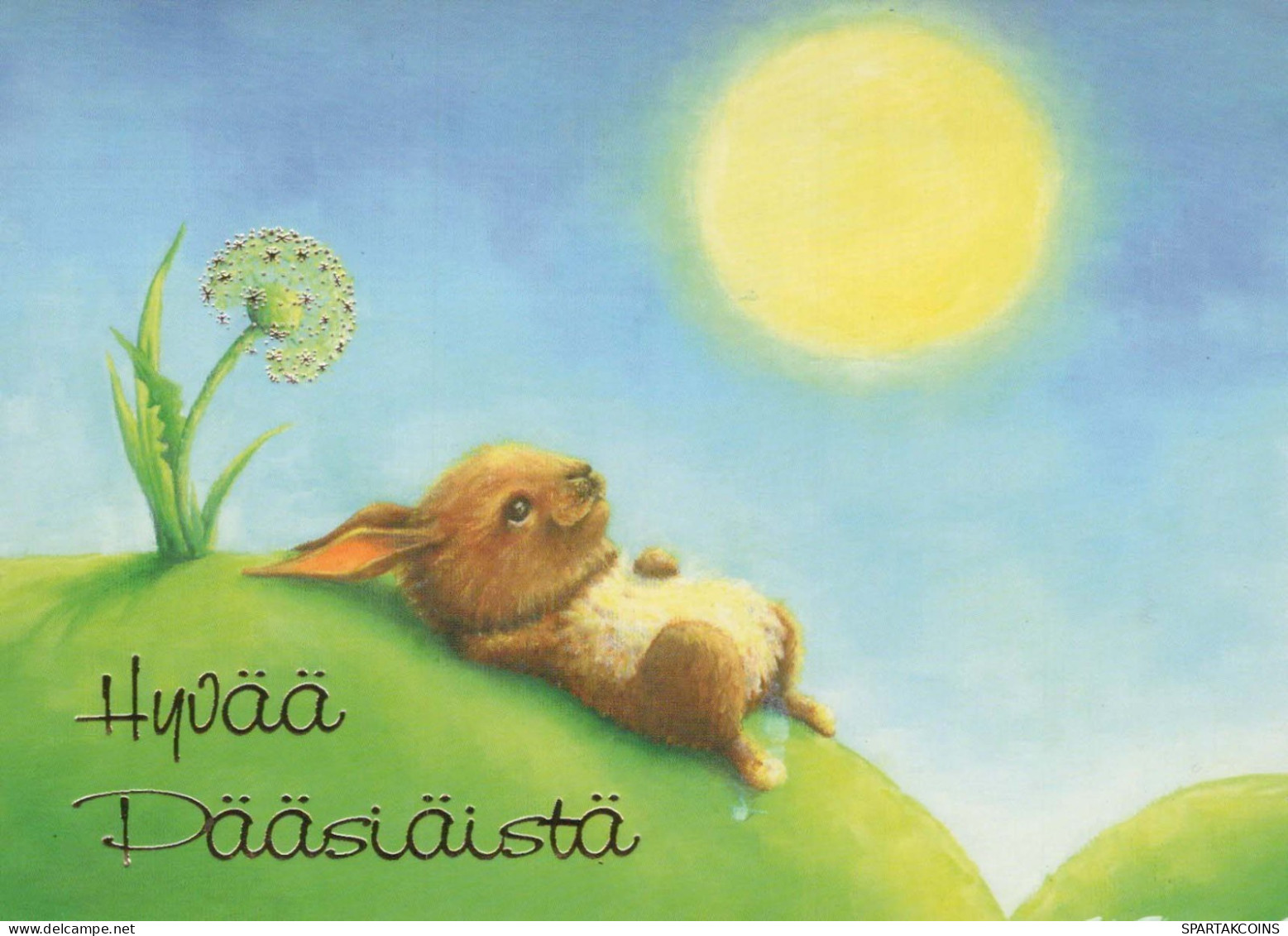 PASCUA CONEJO Vintage Tarjeta Postal CPSM #PBO561.ES - Pâques