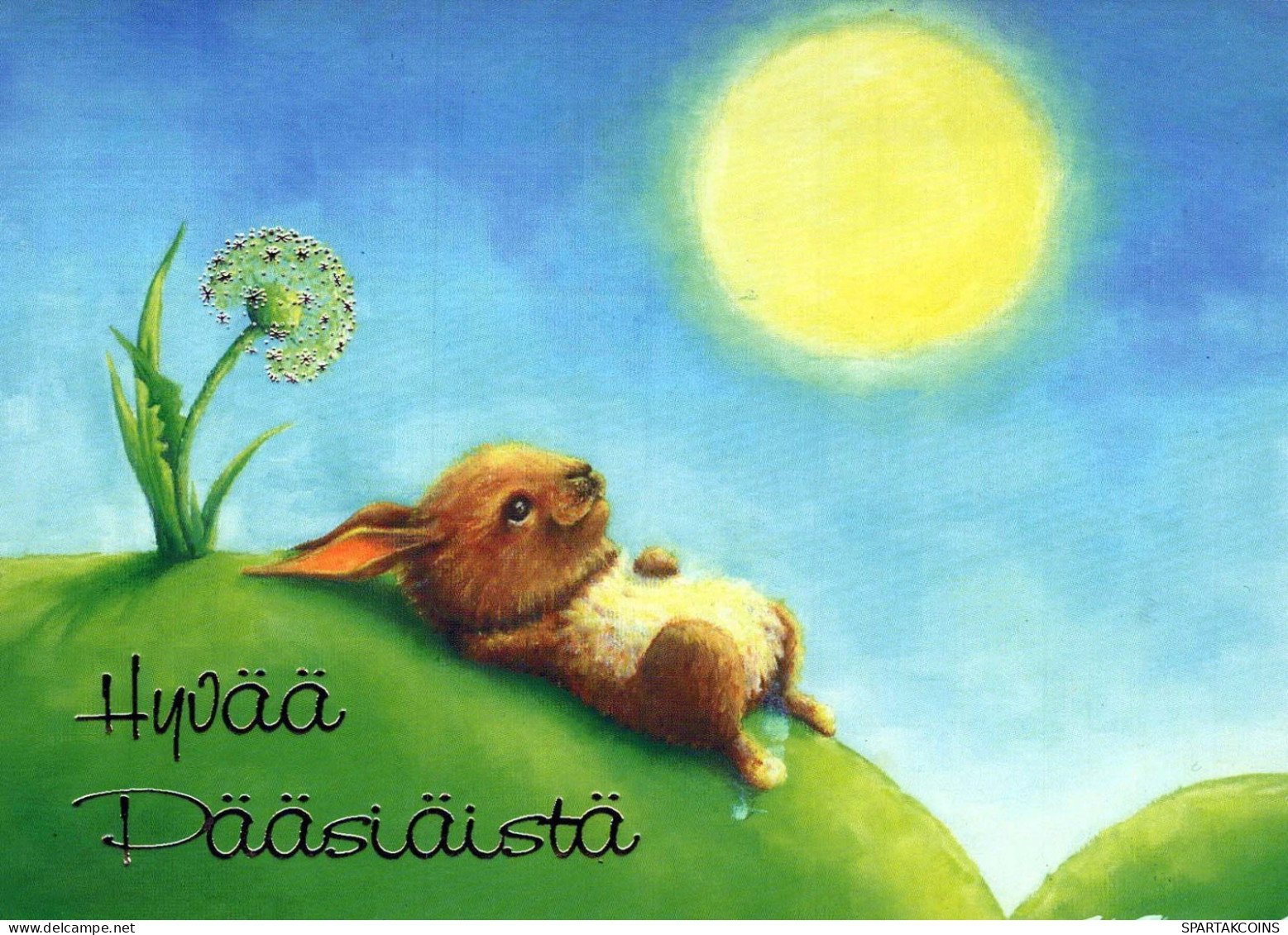 PASCUA CONEJO Vintage Tarjeta Postal CPSM #PBO561.ES - Pâques