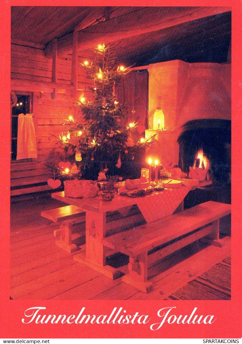 Feliz Año Navidad VELA Vintage Tarjeta Postal CPSM #PBO054.ES - Neujahr