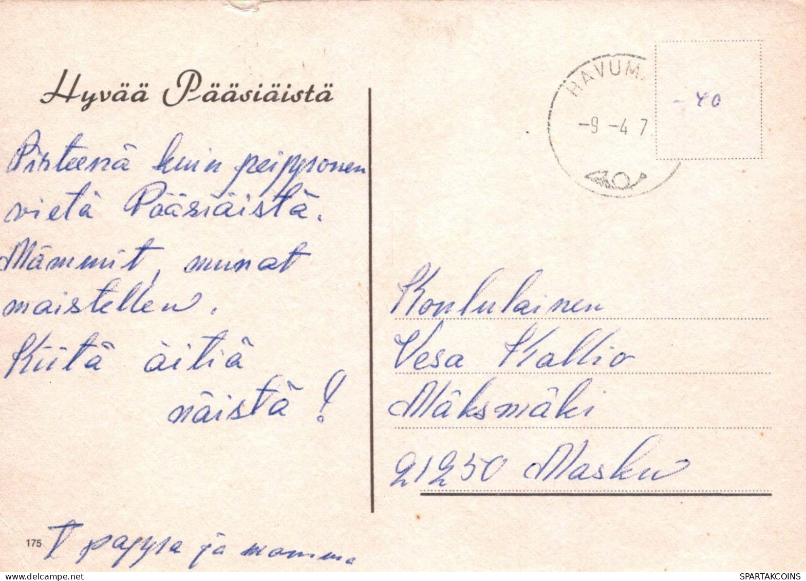 PASCUA CONEJO Vintage Tarjeta Postal CPSM #PBO498.ES - Pâques