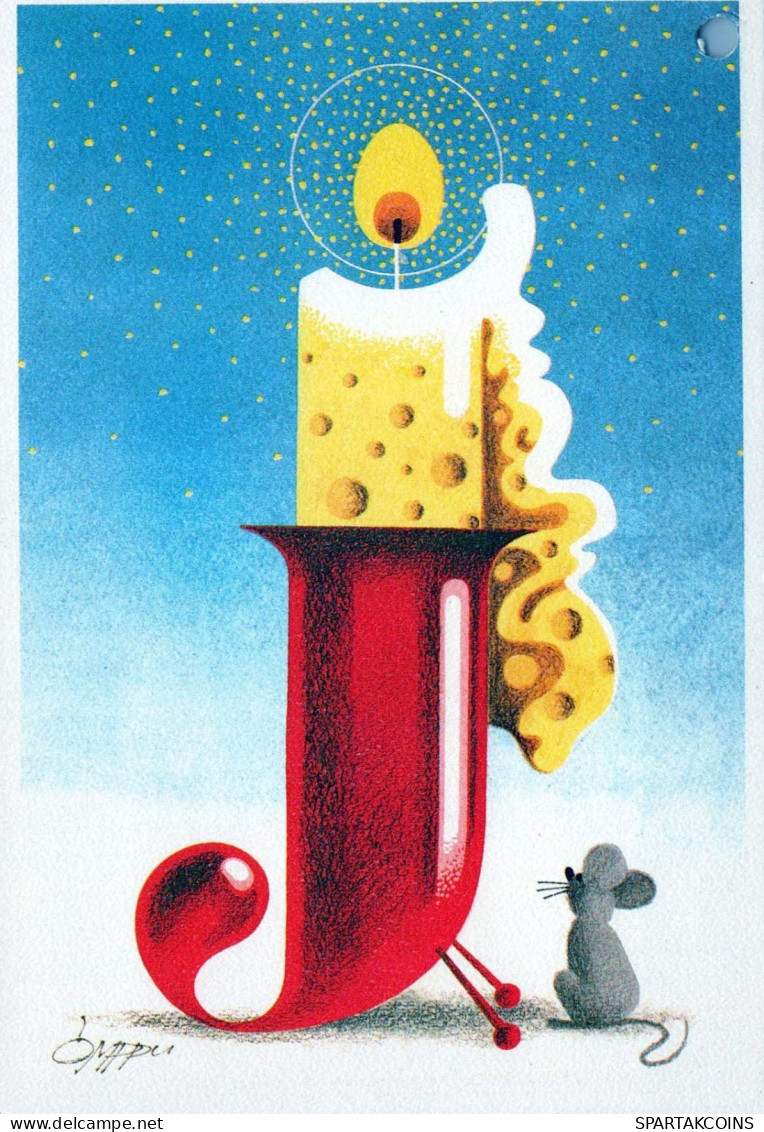 Feliz Año Navidad PÁJARO Vintage Tarjeta Postal CPSM #PBM807.ES - Neujahr