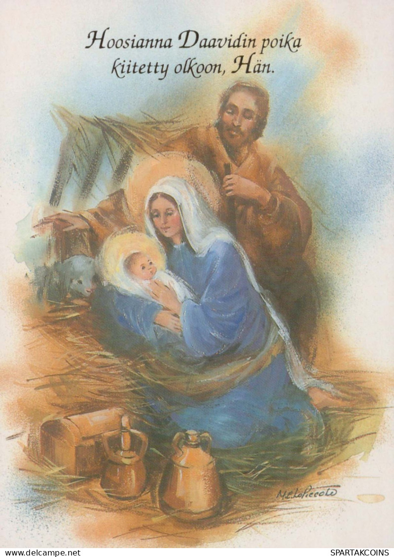 Virgen María Virgen Niño JESÚS Navidad Religión Vintage Tarjeta Postal CPSM #PBB724.ES - Virgen Mary & Madonnas