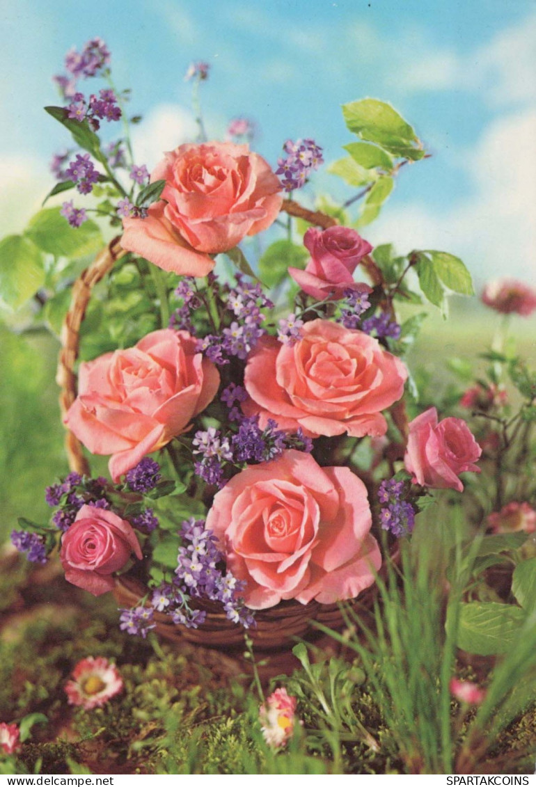 FLORES Vintage Tarjeta Postal CPSM #PAS596.ES - Flores