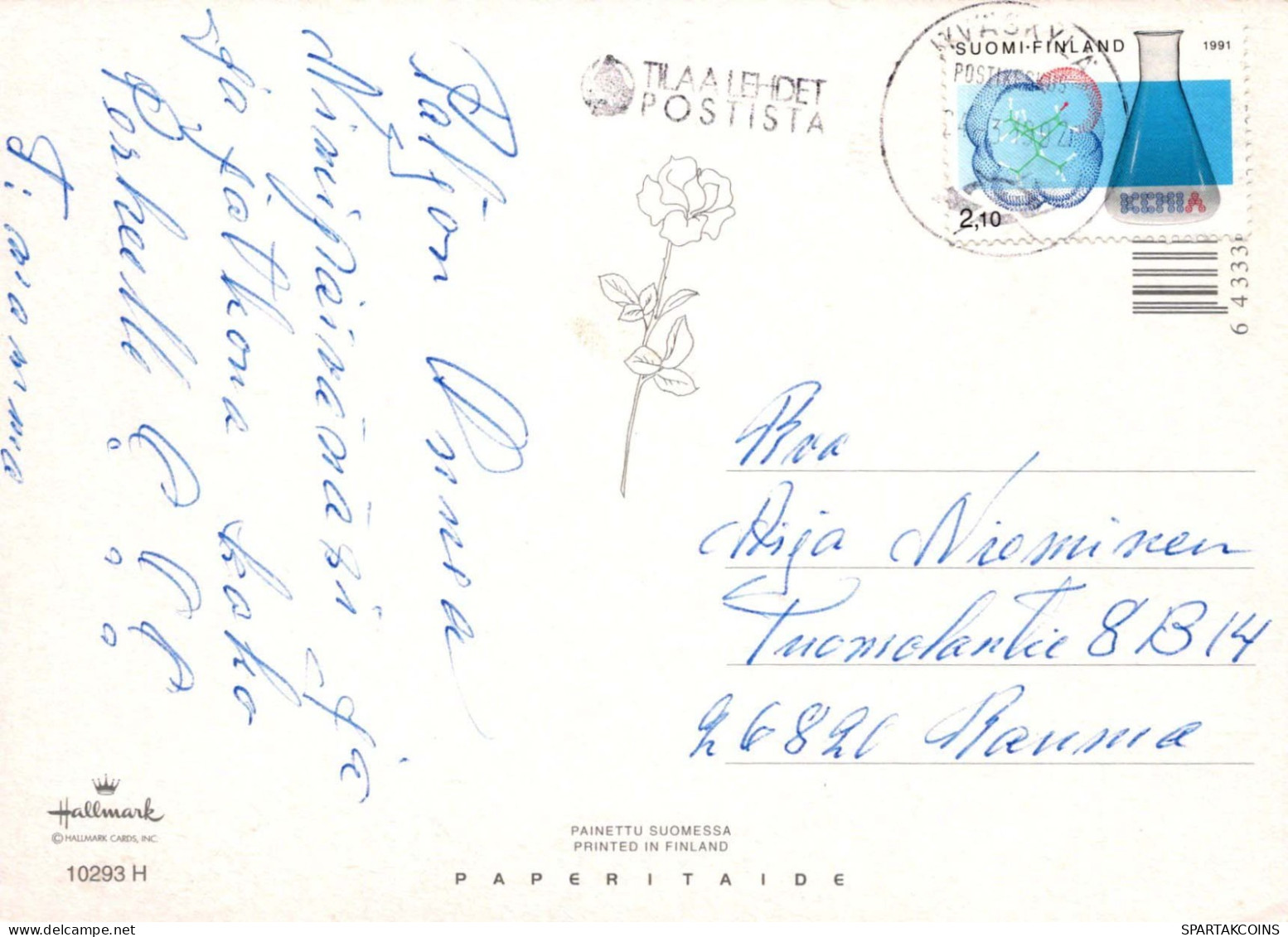 FLORES Vintage Tarjeta Postal CPSM #PAR752.ES - Flores