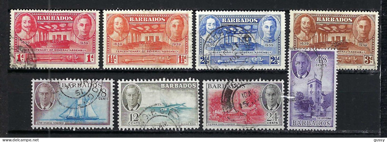 BARBADOS Ca.1950: Lot D' Obl. - Barbados (...-1966)