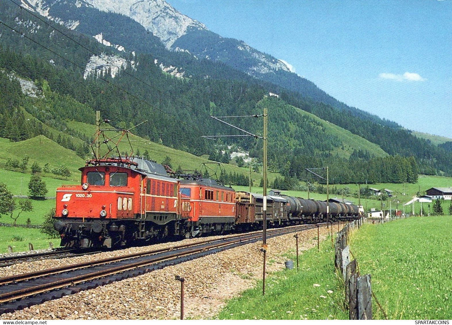 TREN TRANSPORTE Ferroviario Vintage Tarjeta Postal CPSM #PAA899.ES - Trains