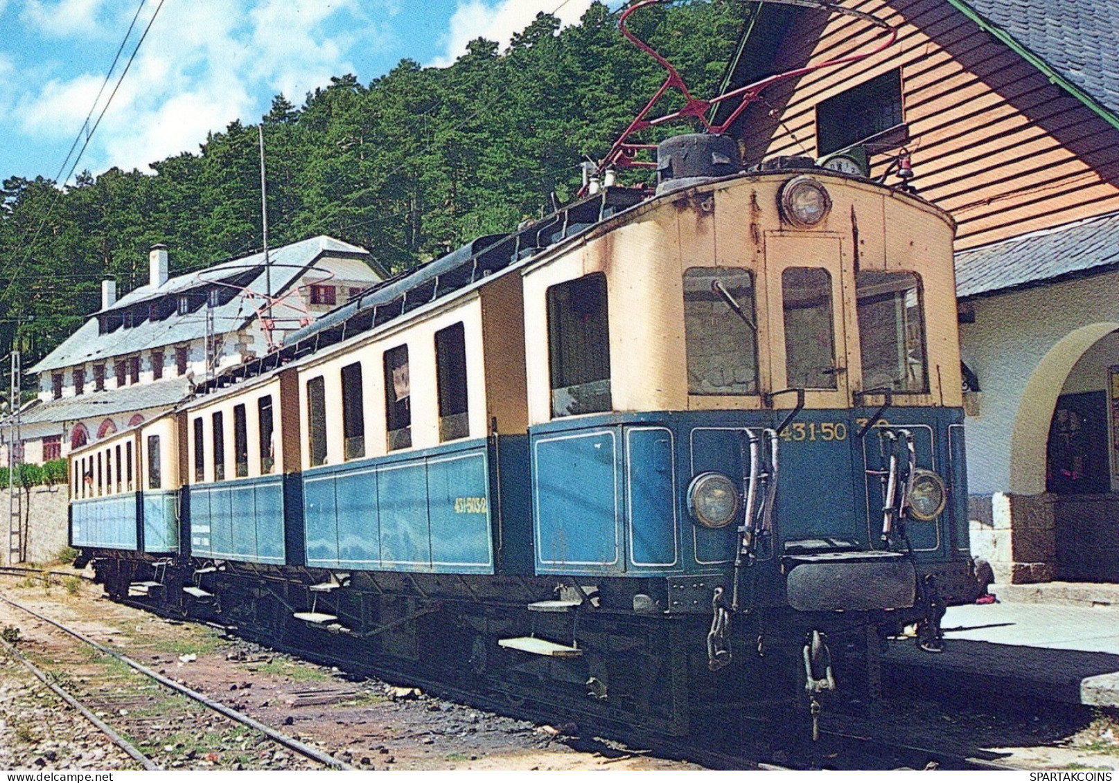 TREN TRANSPORTE Ferroviario Vintage Tarjeta Postal CPSM #PAA699.ES - Eisenbahnen