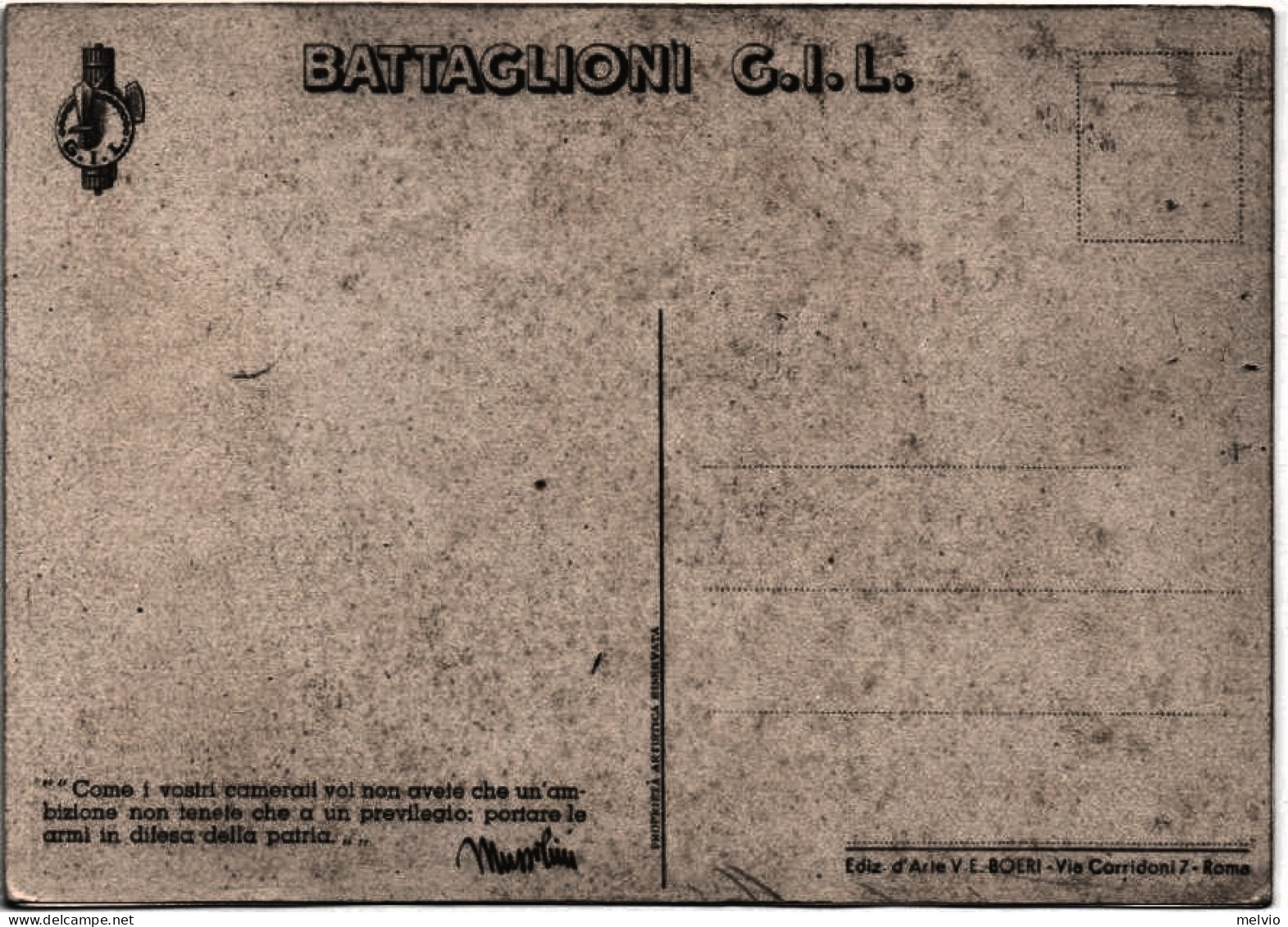 Battaglioni G.I.L., Illustratore D'Ercoli - Patriottiche