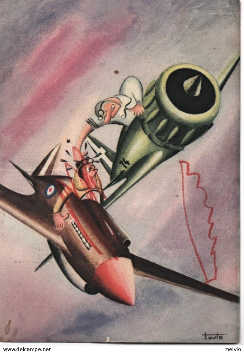 1942-Arma Aeronautica, La Sdrumata, Caricatura, Viaggiata - Humour