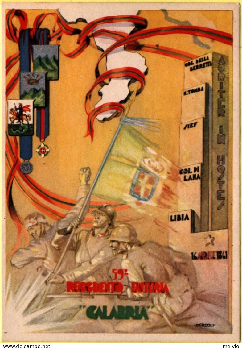 59^ Reggimento Fanteria Calabria Illustratore D'Ercoli - Reggimenti