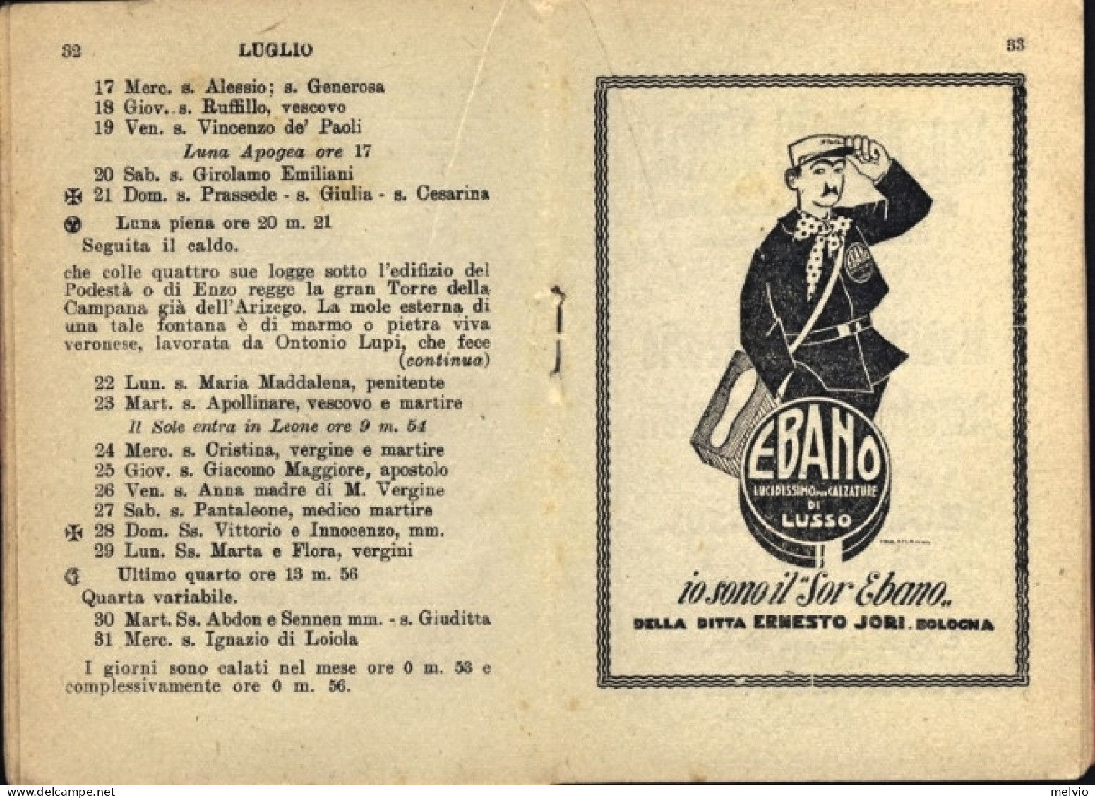 1929-almanacco Cattolico Barba Nera Libretto Di 64 Pagine Con Varie Illustrazion - Formato Piccolo : 1921-40