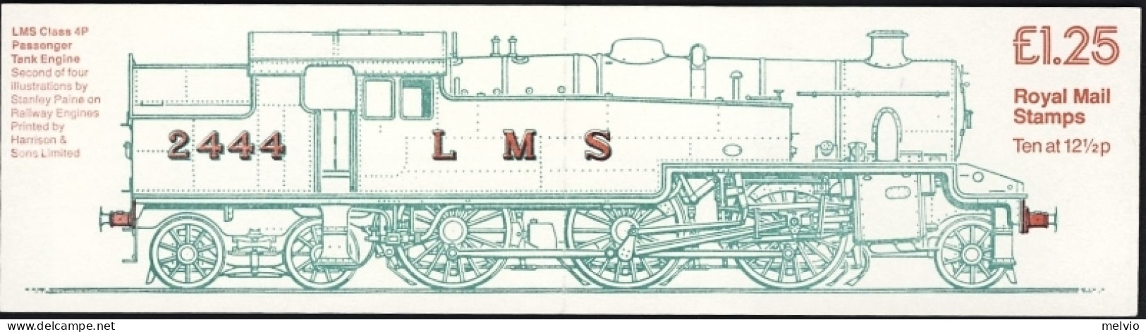 1983-Gran Bretagna Libretto AS Lst.1,25 Railways (tariffa Corretta 36p.) - Libretti