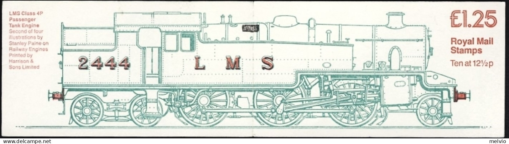 1983-Gran Bretagna Libretto AD Lst. 1,25 Railways (tariffa Corretta 36p.) - Libretti