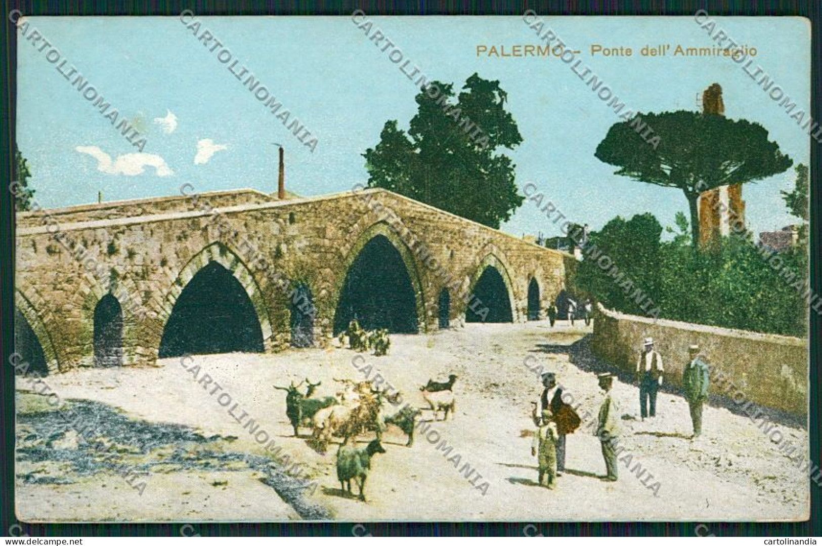 Palermo Costumi Siciliani Capre Cartolina QQ0846 - Palermo