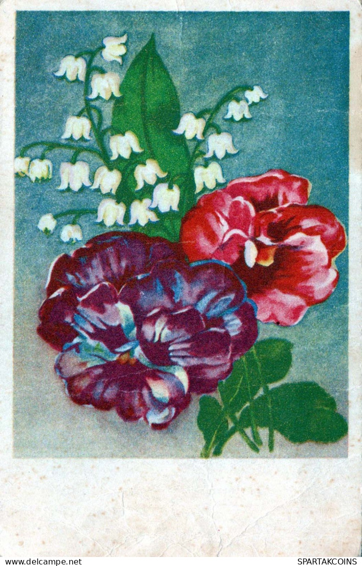 FLEURS Vintage Carte Postale CPA #PKE697.FR - Fiori