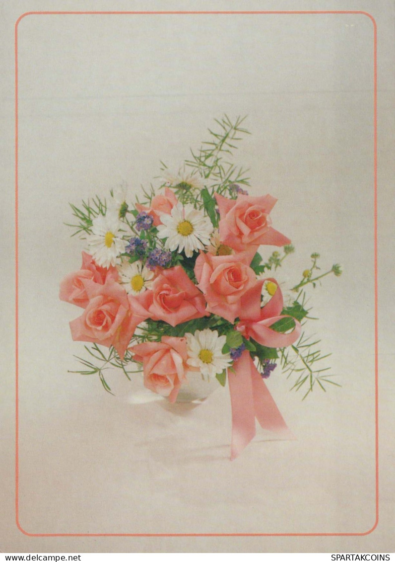 FLEURS Vintage Carte Postale CPSM #PBZ641.FR - Fiori