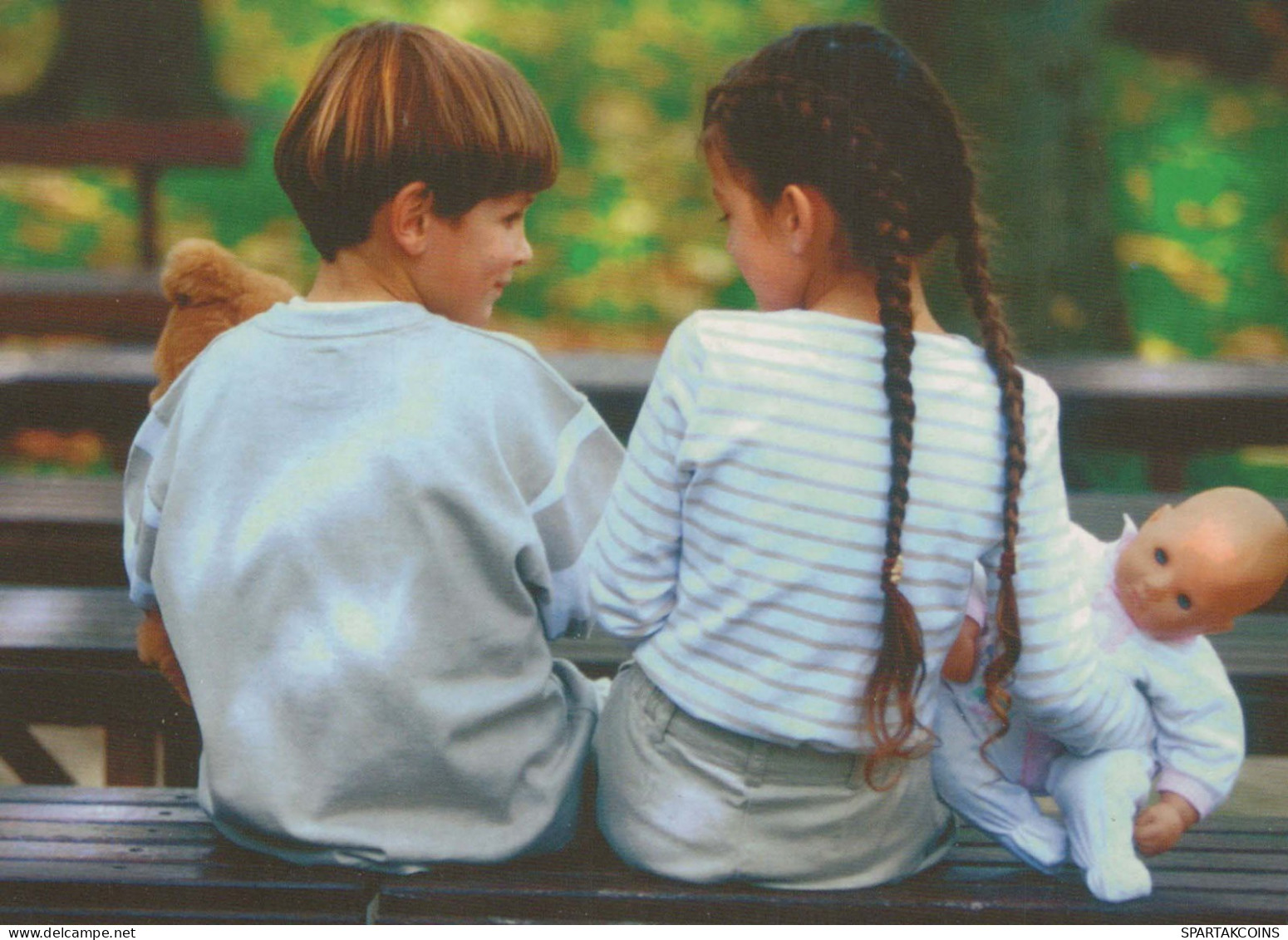 ENFANTS Portrait Vintage Carte Postale CPSM #PBU747.FR - Ritratti