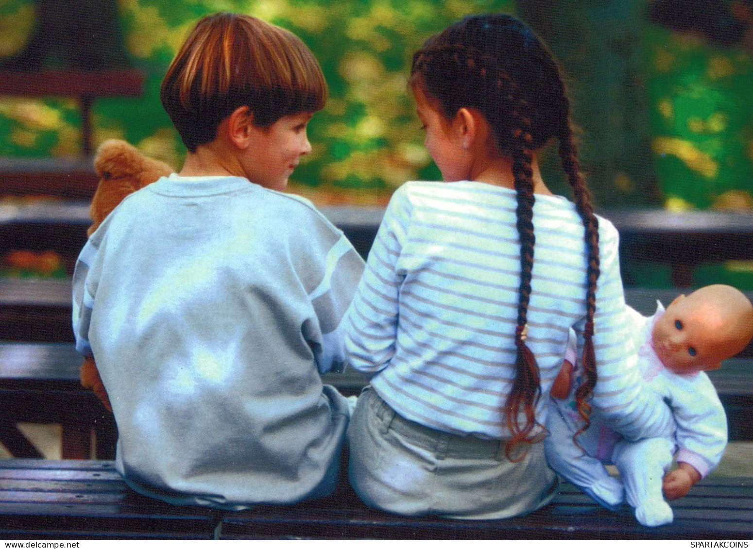 ENFANTS Portrait Vintage Carte Postale CPSM #PBU747.FR - Ritratti