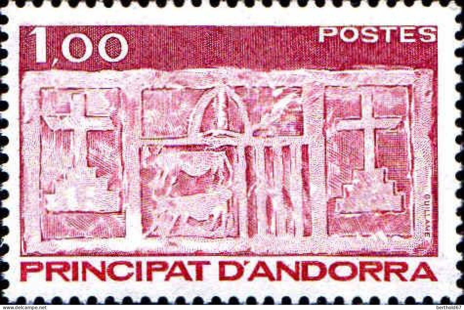 Andorre (F) Poste N** Yv:322 Mi:343 Ecu Primitif Des Vallées - Unused Stamps