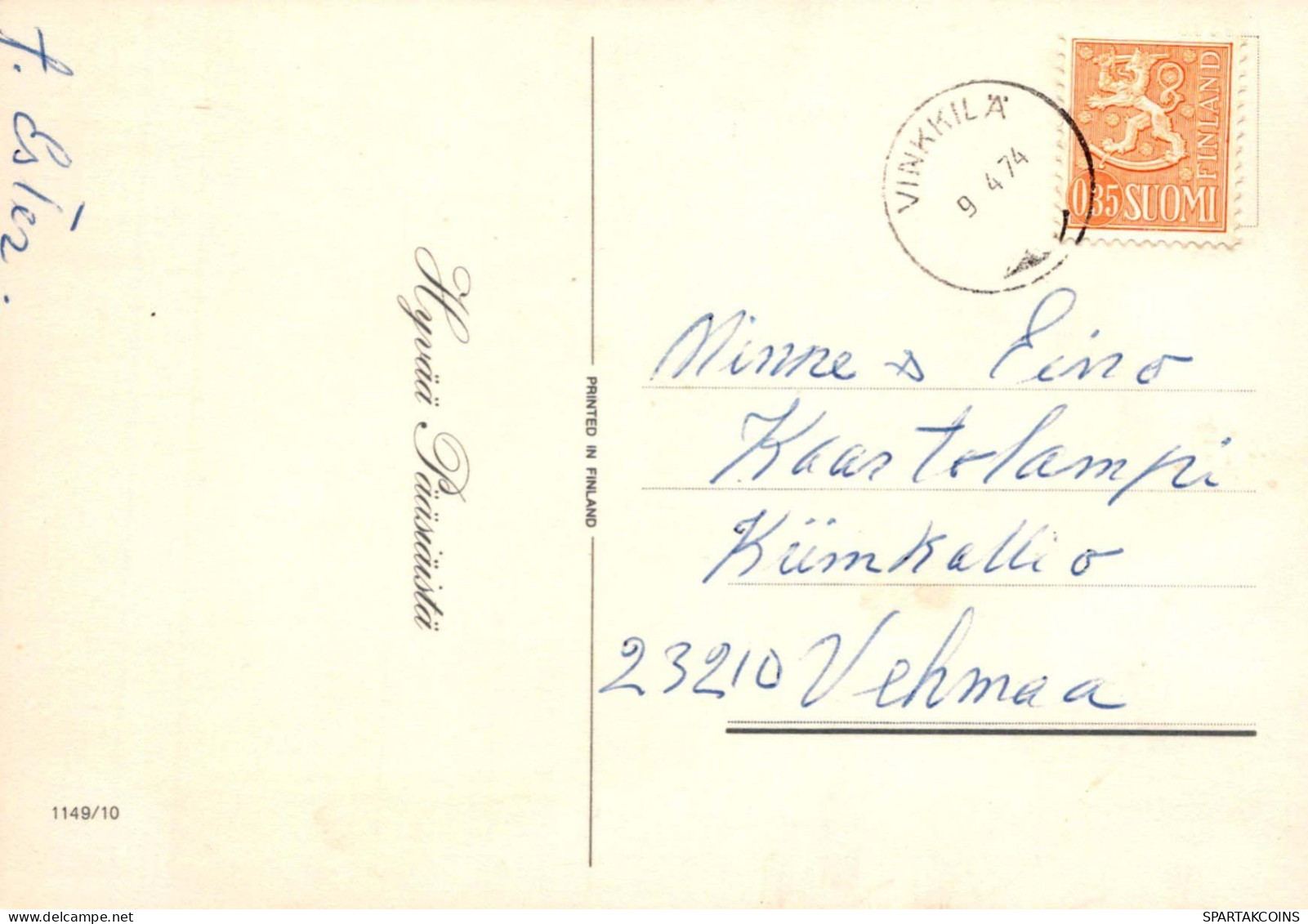 PÂQUES POULET Vintage Carte Postale CPSM #PBO876.FR - Pâques