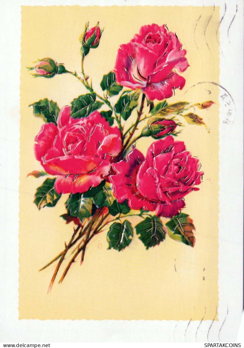 FLEURS Vintage Carte Postale CPSM #PAR873.FR - Fiori