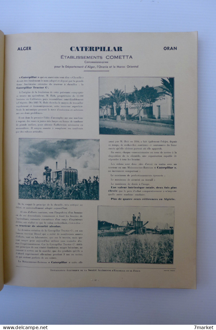 Algérie, Oran // Les Grands Vins d'Oranie. Afrique du Nord /  éd. l'Afrique du Nord Illustrée; année 1934