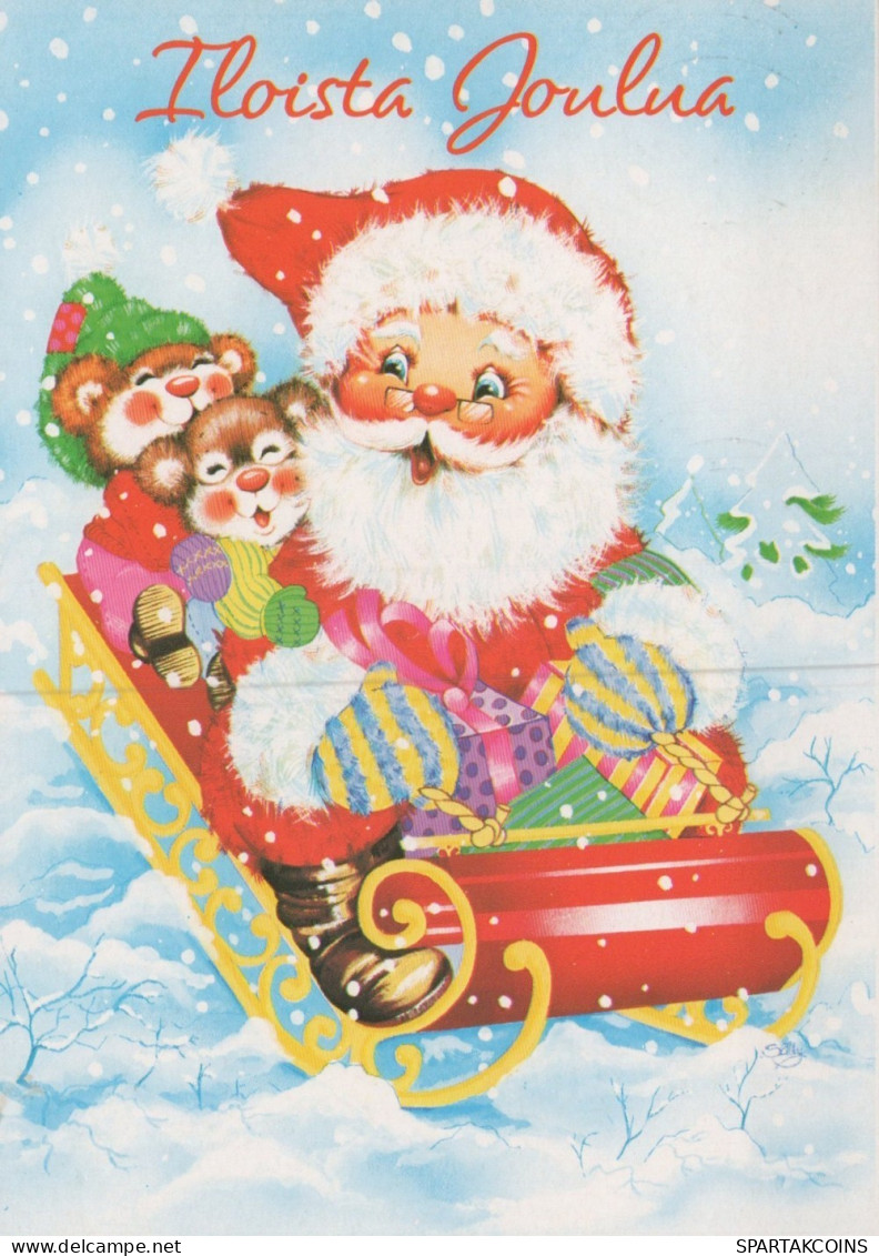 PÈRE NOËL NOËL Fêtes Voeux Vintage Carte Postale CPSM #PAK726.FR - Santa Claus