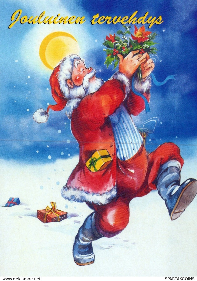PÈRE NOËL NOËL Fêtes Voeux Vintage Carte Postale CPSM #PAK860.FR - Santa Claus