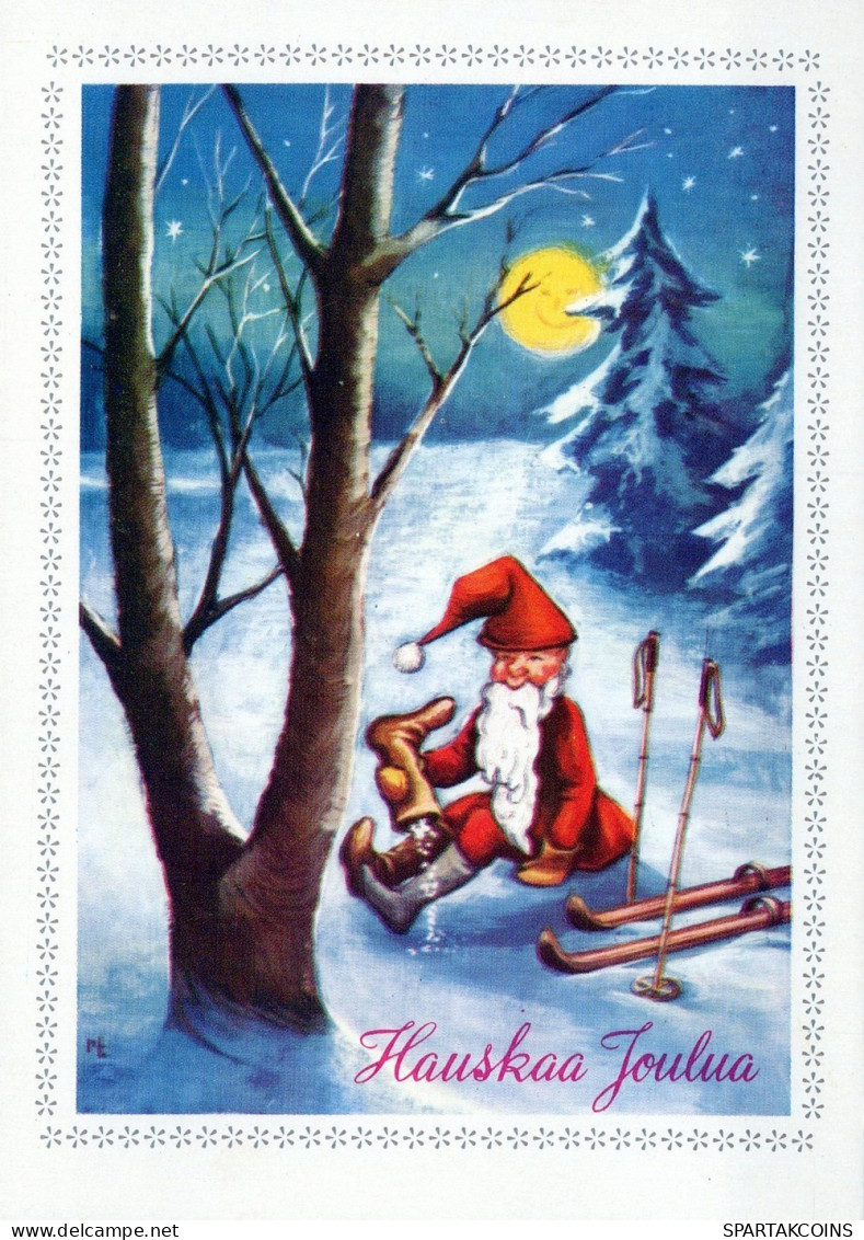 PÈRE NOËL NOËL Fêtes Voeux Vintage Carte Postale CPSM #PAK400.FR - Santa Claus