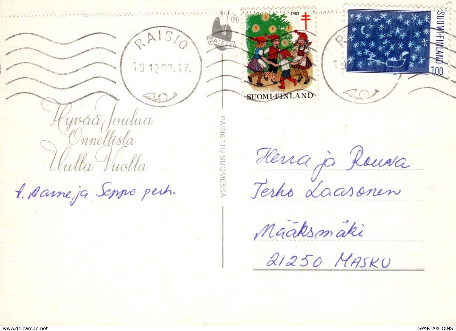 ANGE NOËL Vintage Carte Postale CPSM #PAH965.FR - Engel