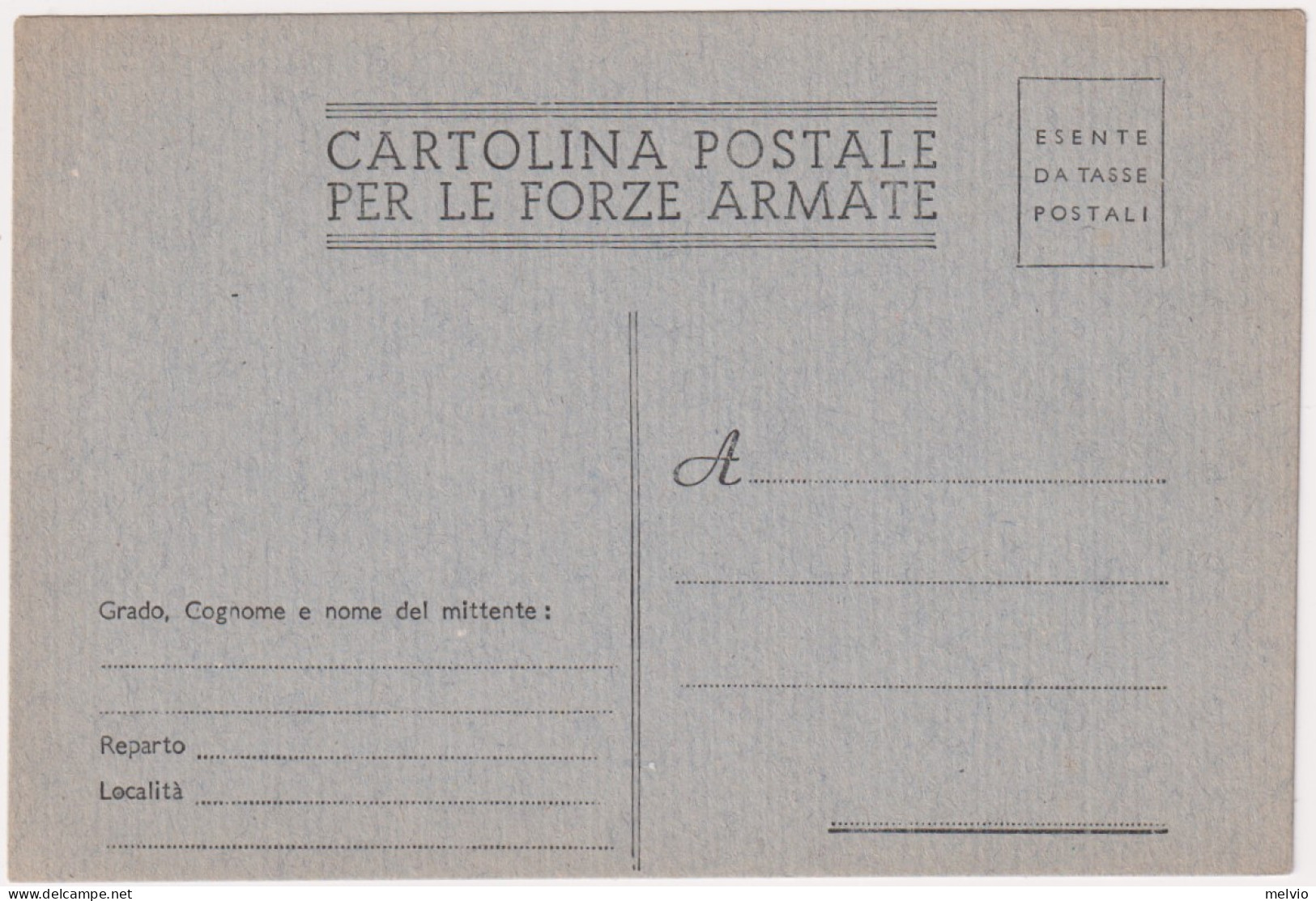 1945-Provvisoria Cartolina Postale Per Le Forze Armate Cartiglio Grande Centrato - Entiers Postaux