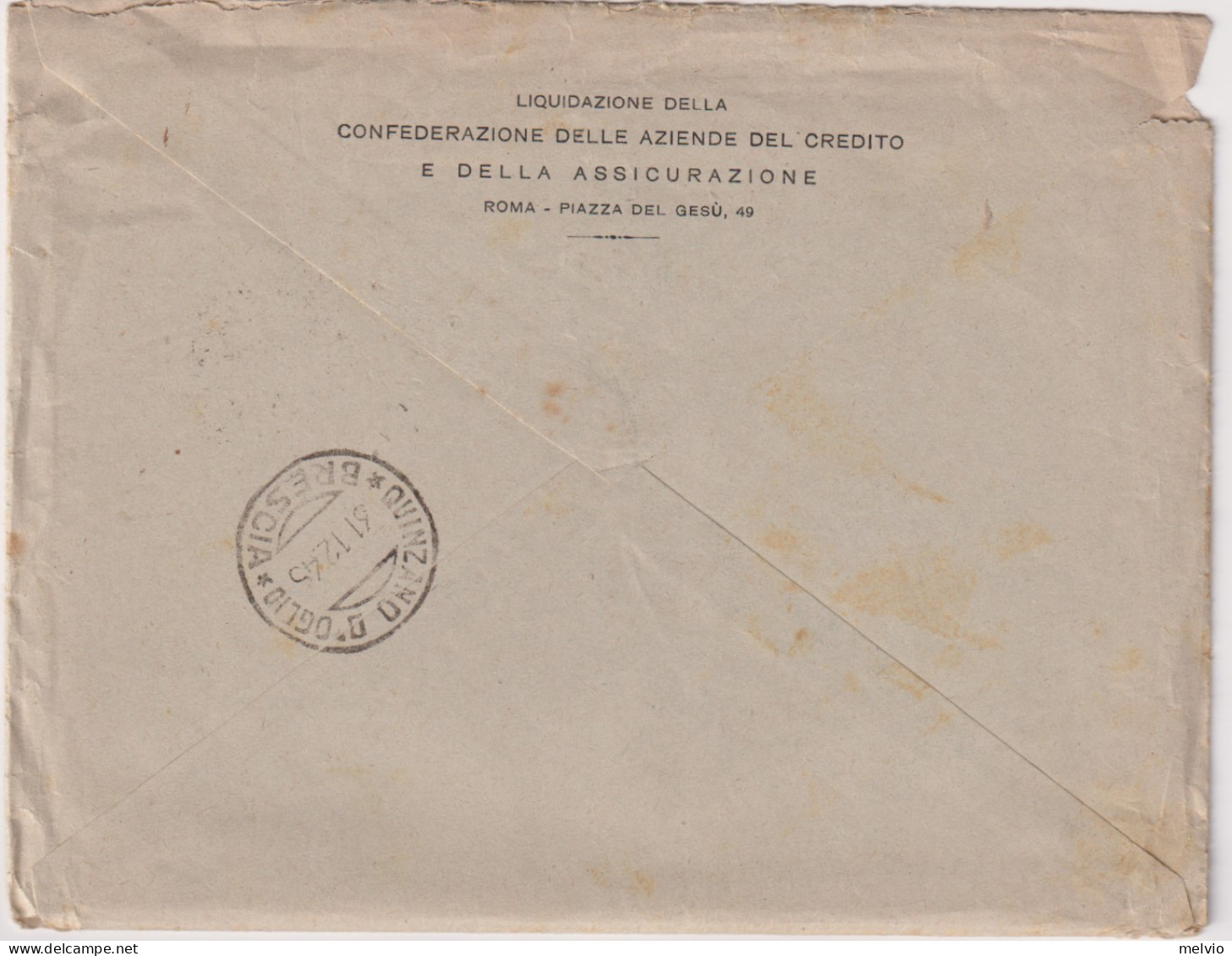 1945-manoscritti Raccomandati Lettera Con Testo Allegato,affrancata Quartina L.1 - Marcofilía