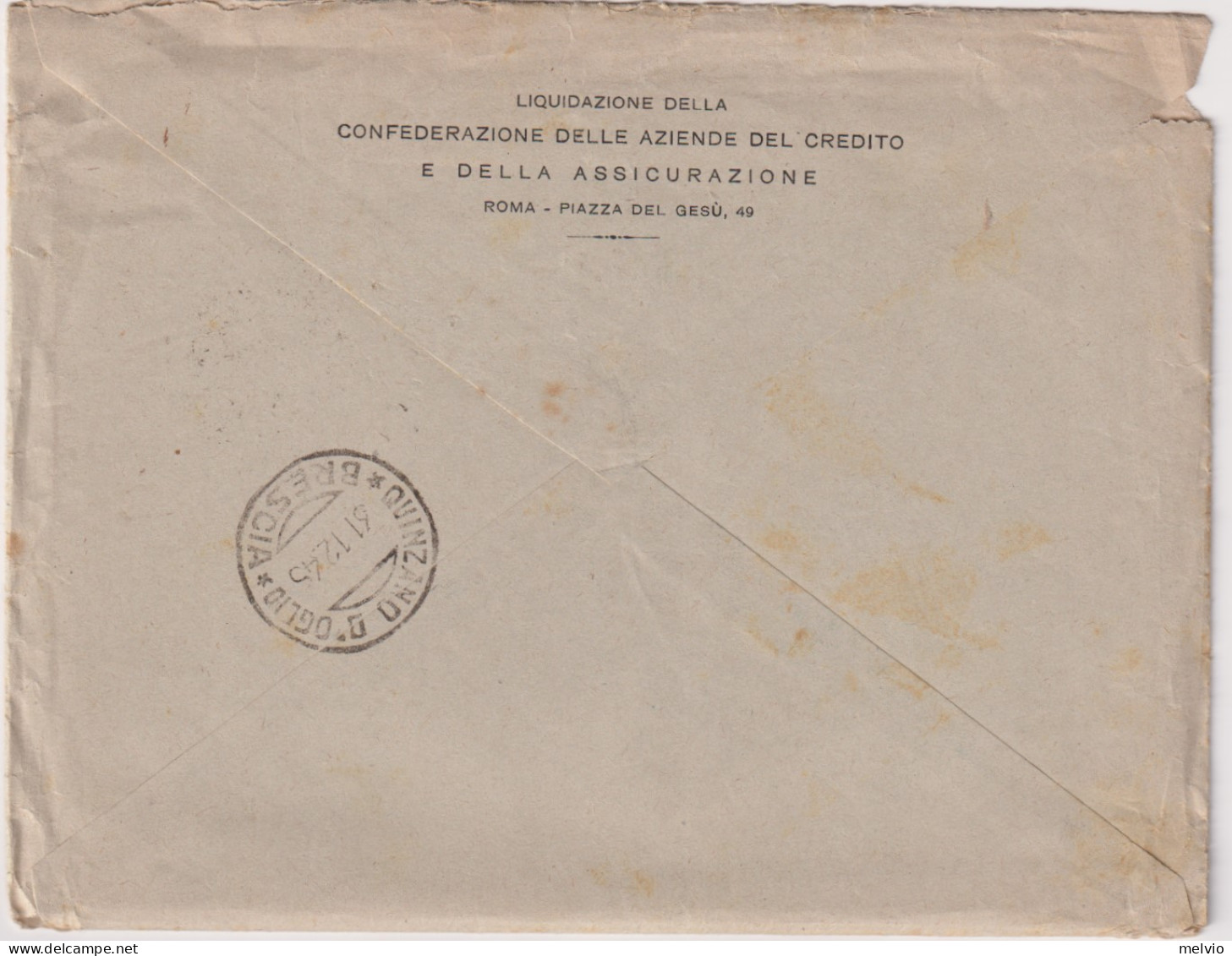 1945-manoscritti Raccomandati Lettera Con Testo Allegato,affrancata Quartina L.1 - Marcophilia