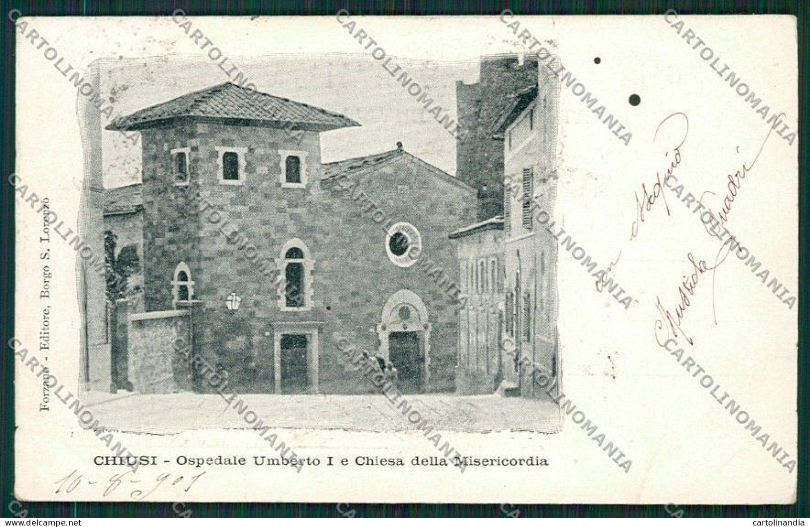 Siena Chiusi Ospedale Cartolina QQ1831 - Siena