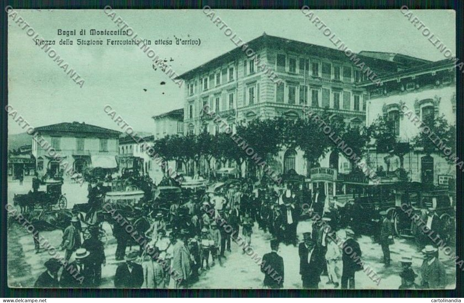 Pistoia Montecatini Stazione Cartolina QQ1537 - Pistoia