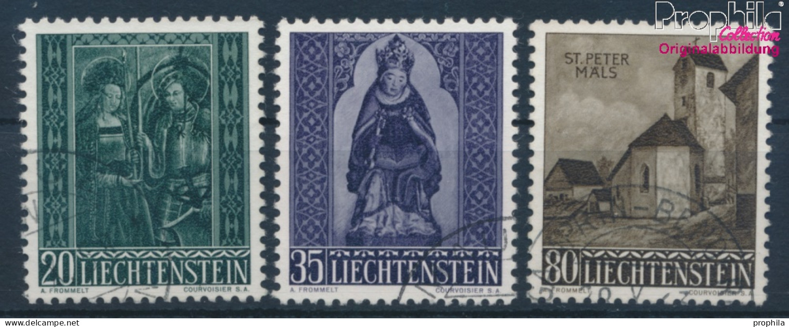 Liechtenstein 374-376 (kompl.Ausg.) Gestempelt 1958 Weihnachten (10374146 - Gebraucht