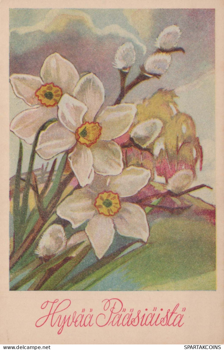 FLOWERS Vintage Ansichtskarte Postkarte CPA #PKE261.DE - Flowers