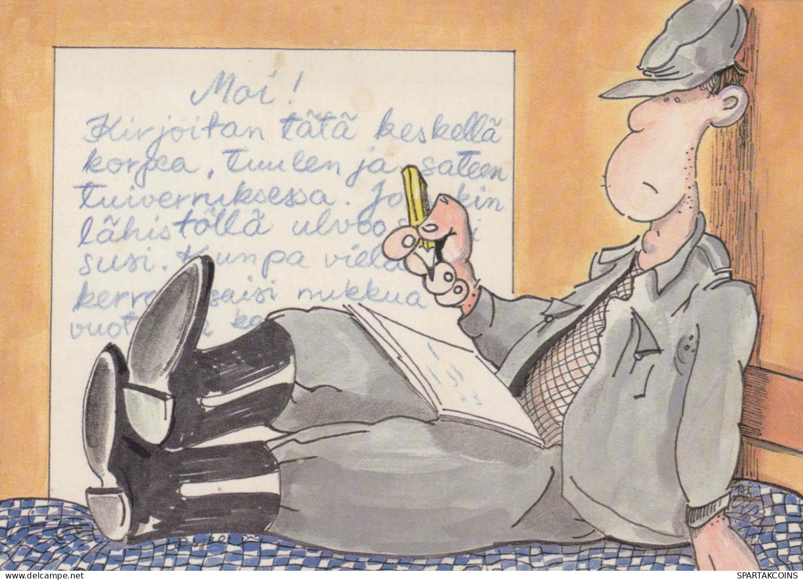 SOLDAT HUMOR Militaria Vintage Ansichtskarte Postkarte CPSM #PBV913.DE - Umoristiche