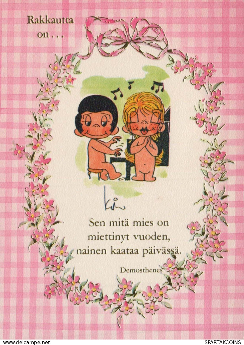 KINDER HUMOR Vintage Ansichtskarte Postkarte CPSM #PBV423.DE - Cartes Humoristiques