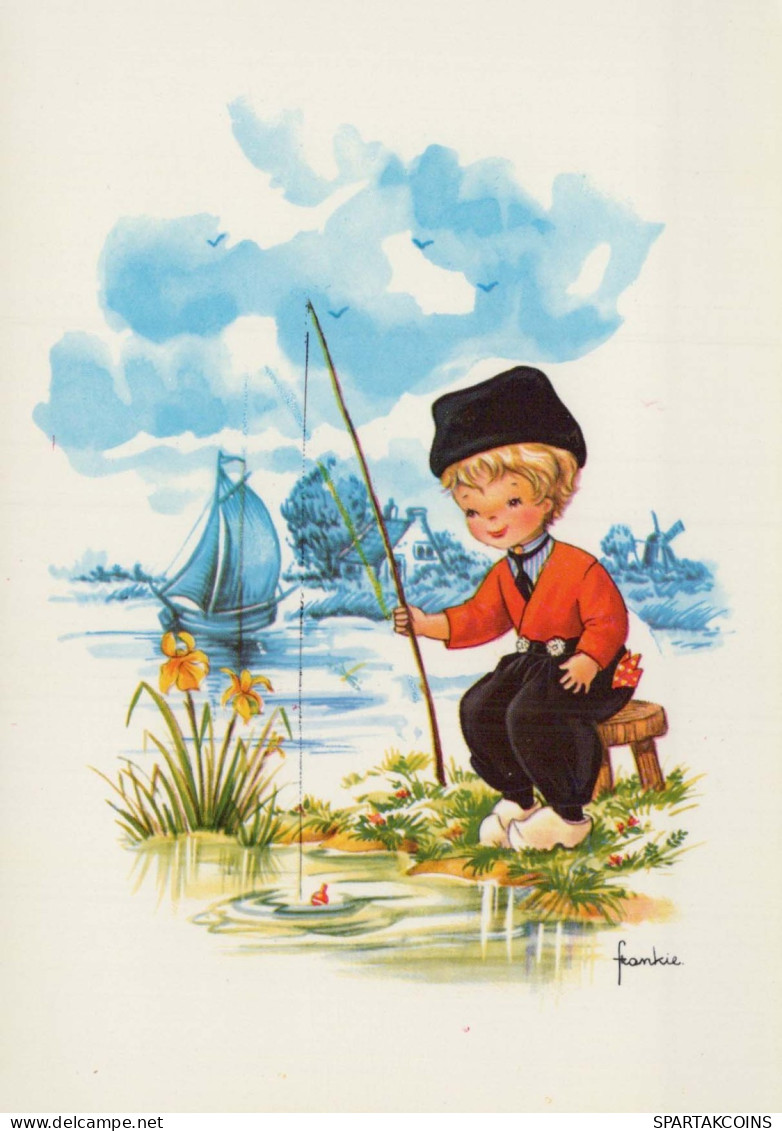 KINDER KINDER Szene S Landschafts Vintage Postal CPSM #PBT459.DE - Scene & Paesaggi