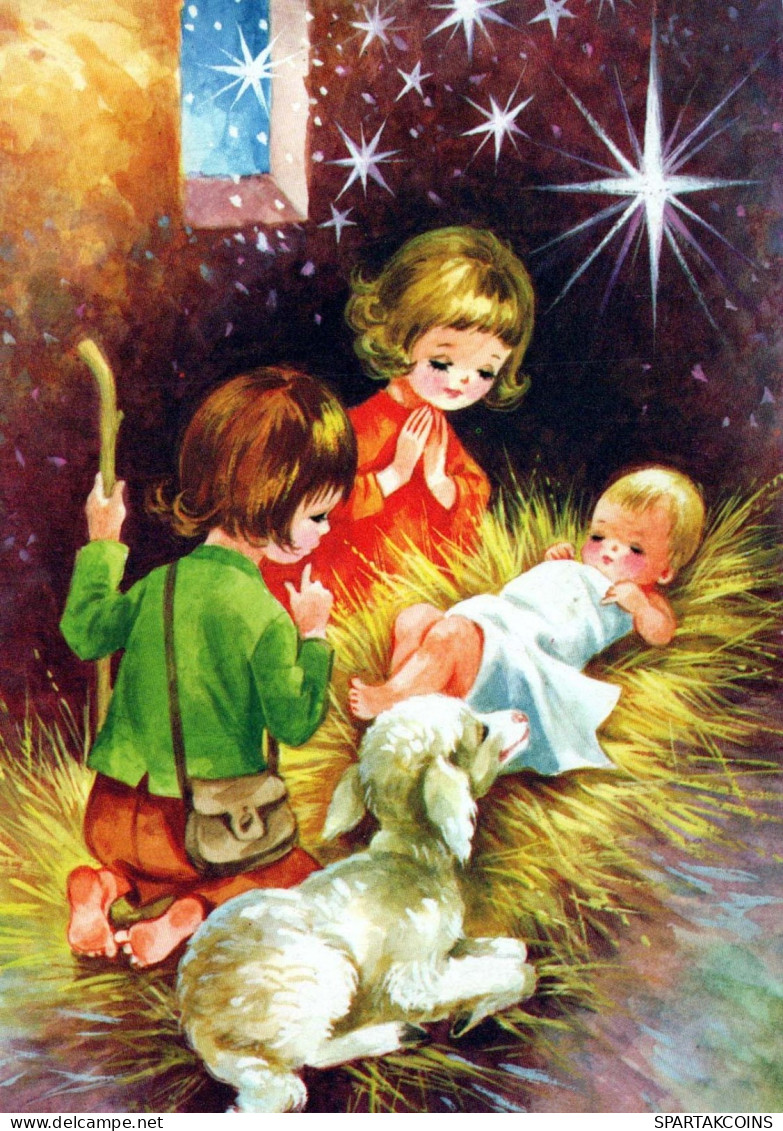 Jesuskind CHLDREN Religion Vintage Ansichtskarte Postkarte CPSM #PBQ018.DE - Jesus