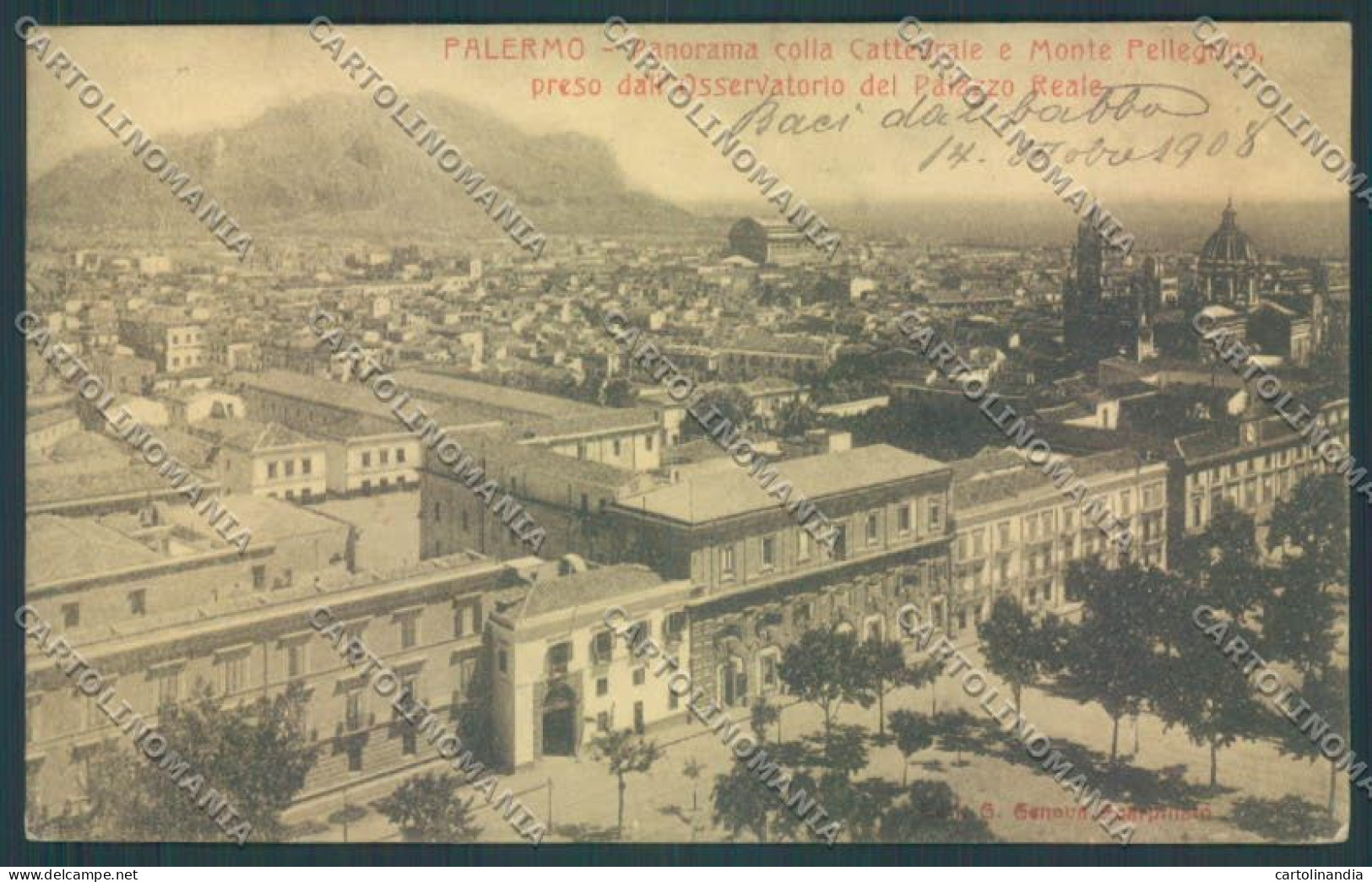 Palermo Città Cattedrale Cartolina ZT7869 - Palermo